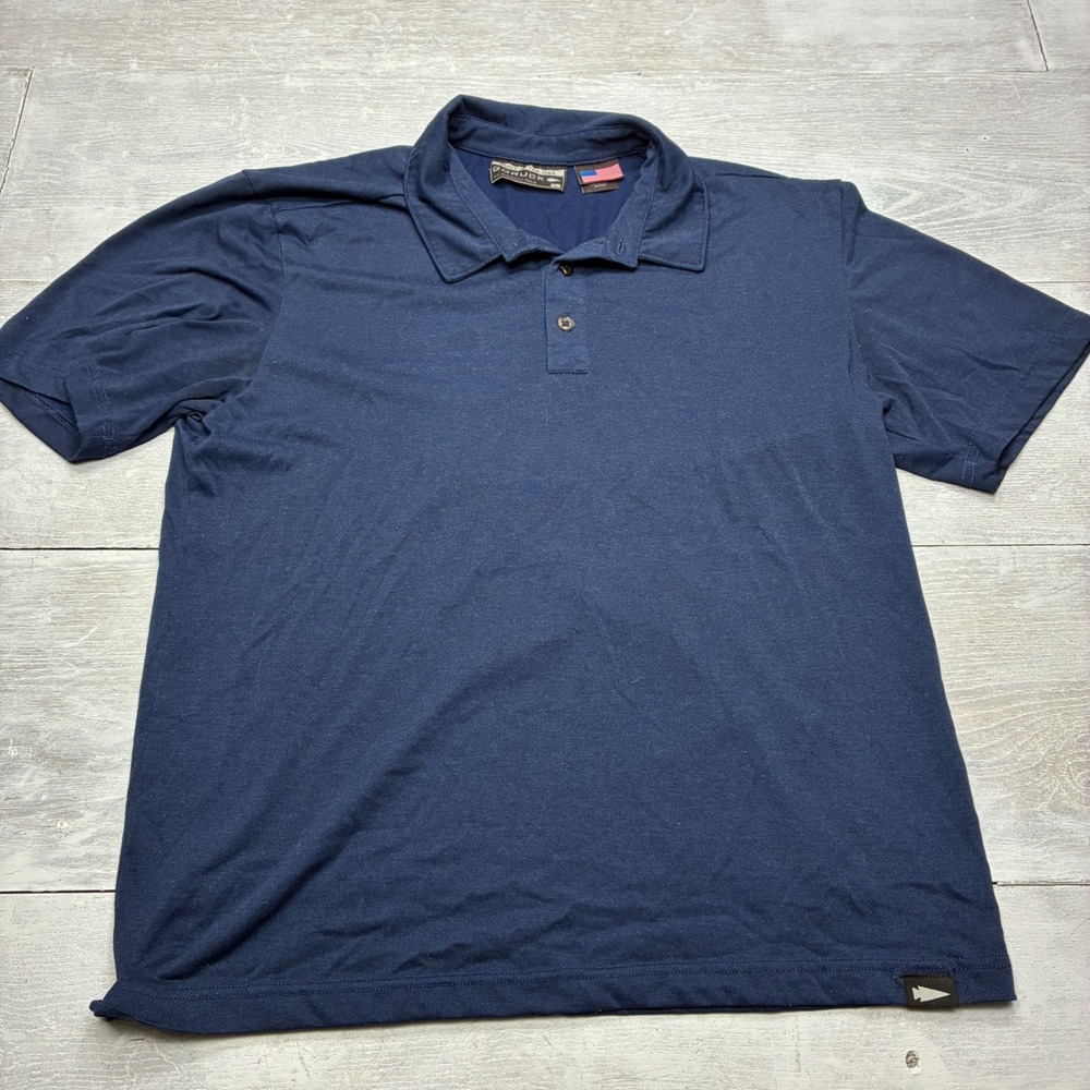 GORUCK The American Polo Mens Large Navy Blue Short Sleeve Tactical Shirt USA